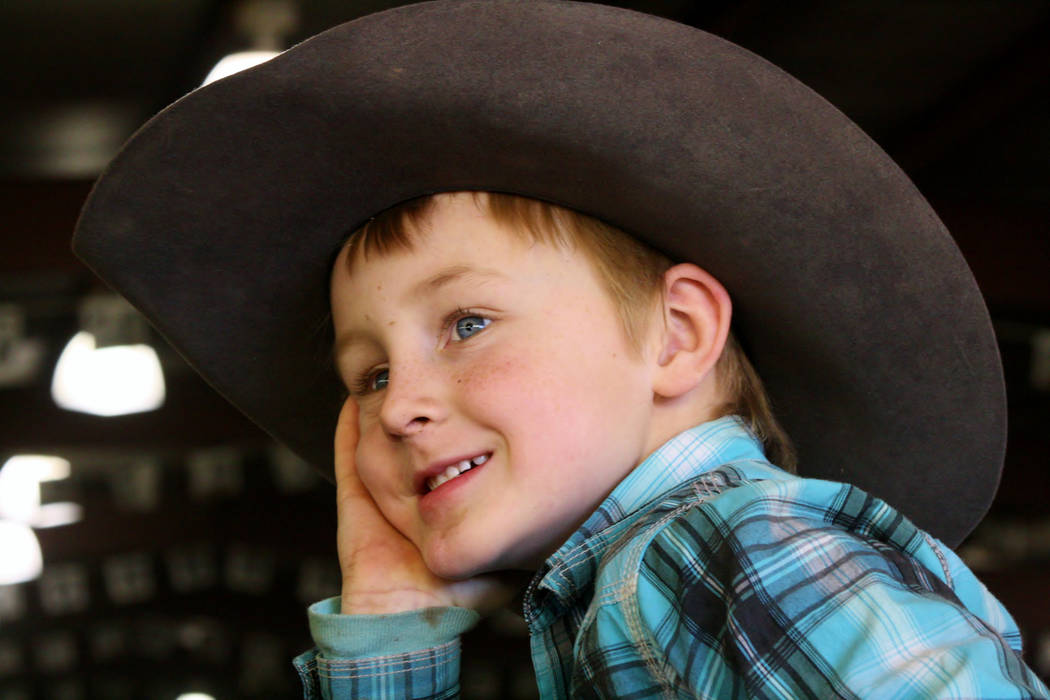 Max Henderson on Nov. 19, 2017. Max died practicing roping in September at the age of 7, prompt ...