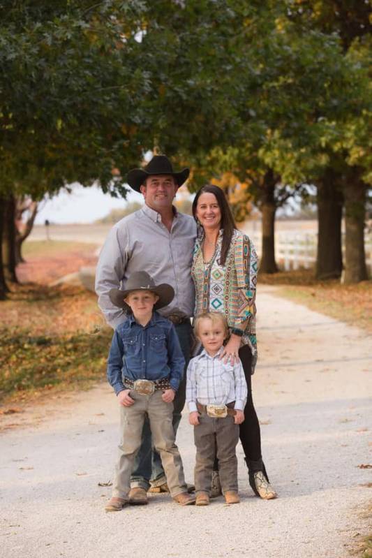 Henderson family, including dad Shane, mom Missi older son Max and younger son Murphy in Novemb ...