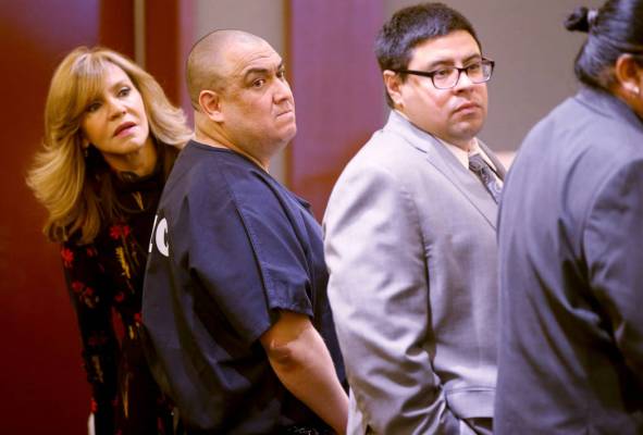 Jaime Zuniga waits for his sentencing in the courtroom at the Regional Justice Center in Las Ve ...