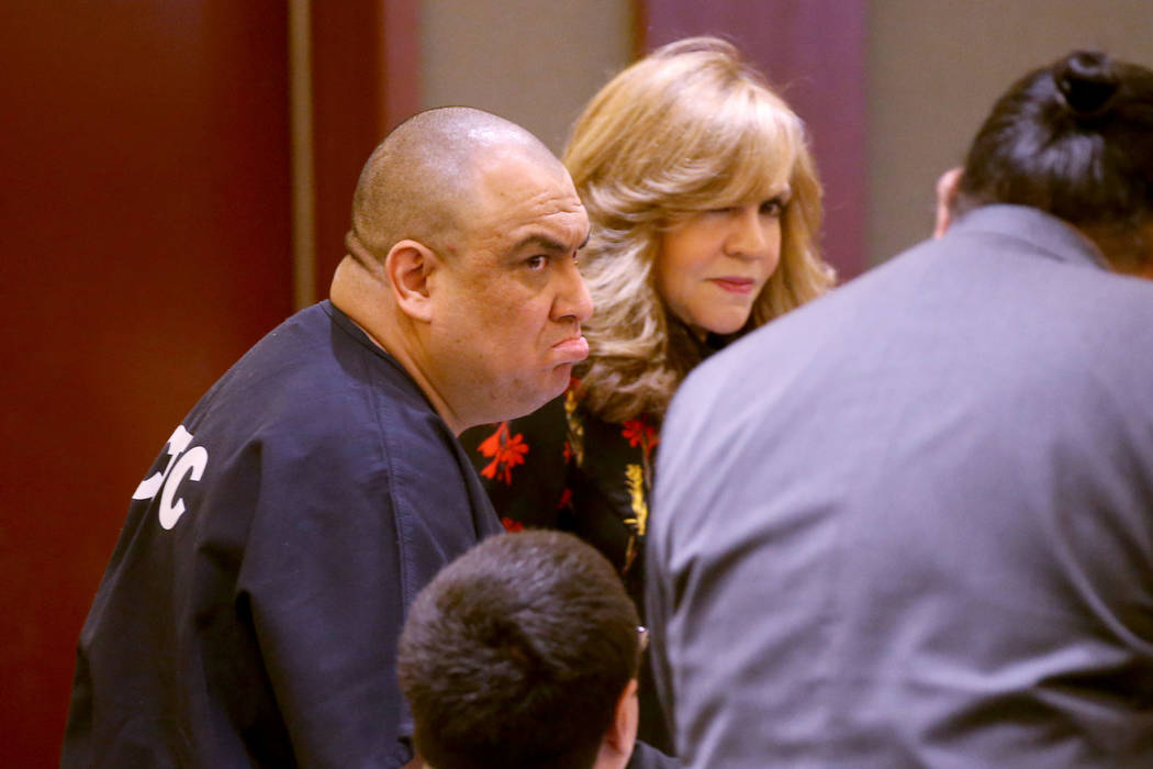 Jaime Zuniga reacts to his sentencing in the courtroom at the Regional Justice Center in Las Ve ...
