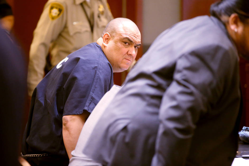 Jaime Zuniga arrives in the courtroom at the Regional Justice Center in Las Vegas Wednesday, De ...