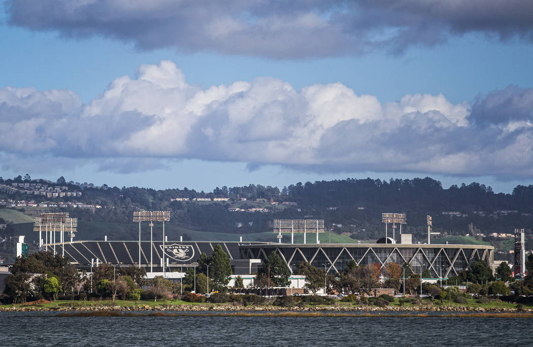 The Oakland-Alameda County Coliseum on Saturday, Dec. 14, 2019, in Oakland, Calif. (Benjamin Ha ...