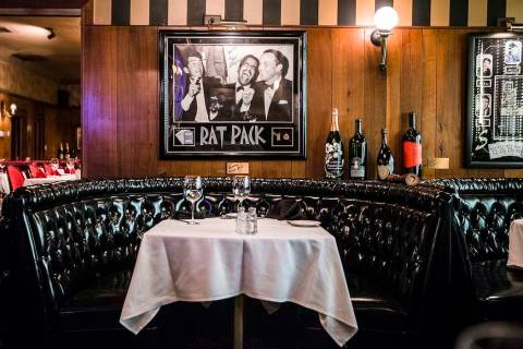 The "Rat Pack" booth is one of the most popular seating options at the Golden Steer Steakhouse. ...