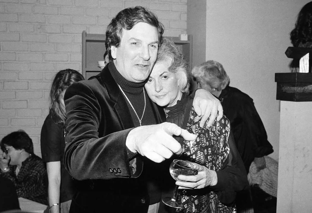 In an April 28, 1981, file photo, Actor Danny Aiello hugs actress Beatrice Arthur at a party fo ...