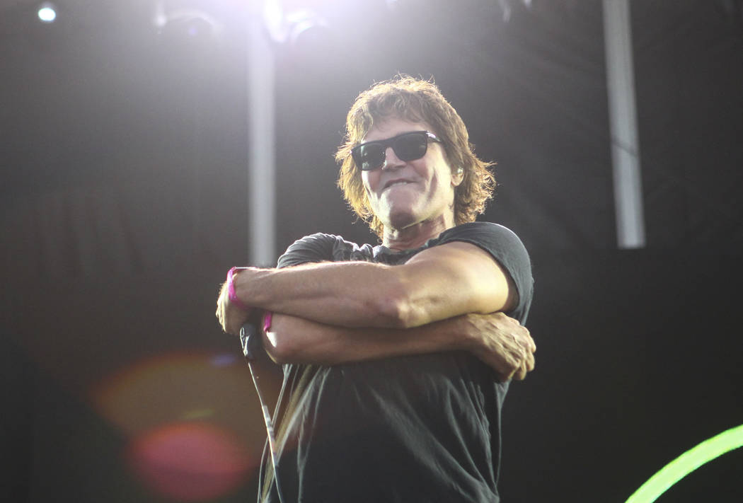 Stephan Jenkins of Third Eye Blind performs during the Life is Beautiful music and arts festiva ...