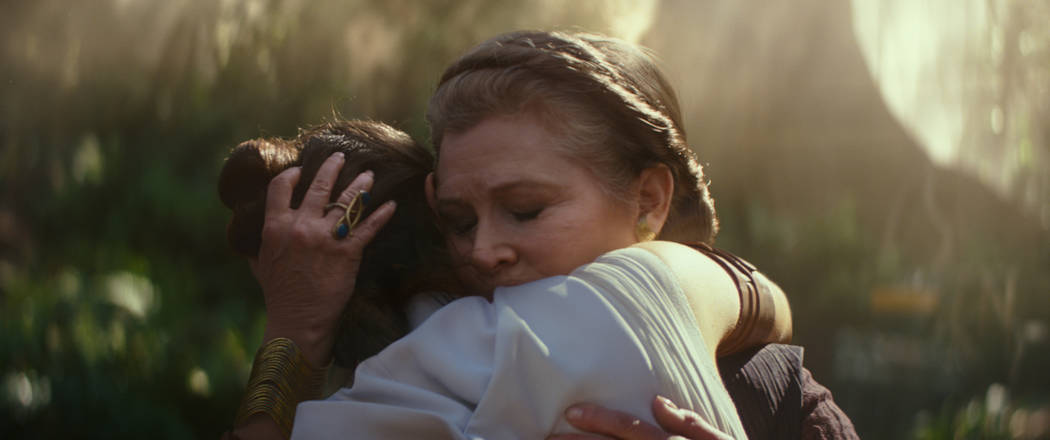 General Leia Organa (Carrie Fisher) and Rey (Daisy Ridley) in "STAR WARS: THE RISE OF SKYWALK ...