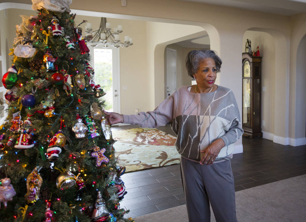 Roxanne Givens talks to the Review-Journal at her home in Las Vegas, Wednesday, Dec. 18, 2019. ...