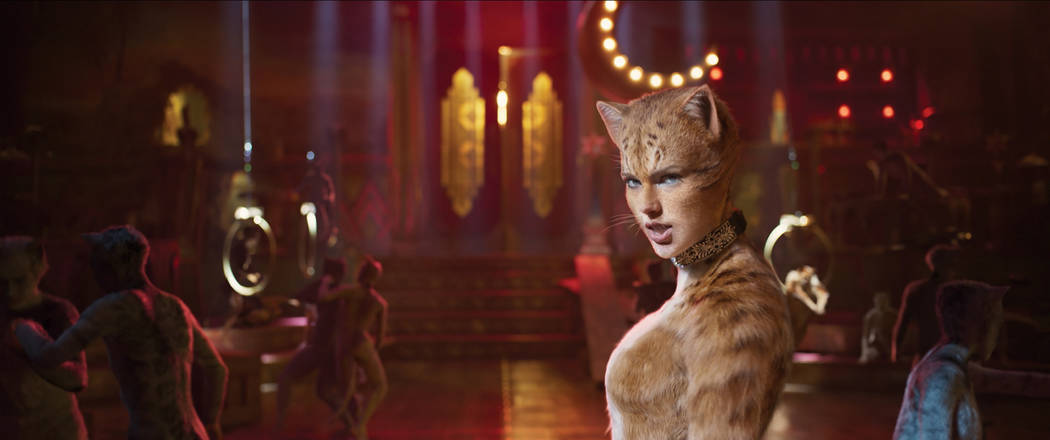 Taylor Swift as Bombalurina in "Cats," co-written and directed by Tom Hooper. (Univer ...