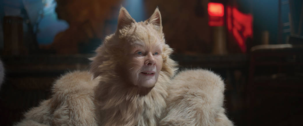 Judi Dench as Old Deuteronomy in "Cats," co-written and directed by Tom Hooper. (Univ ...