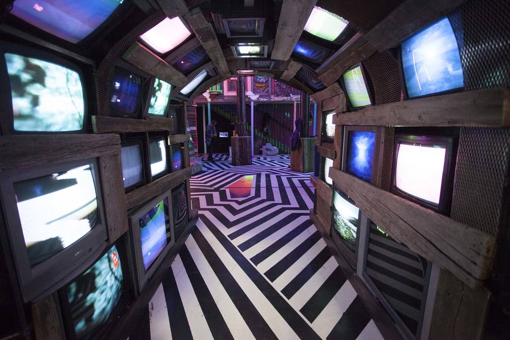 A corridor in Meow Wolf House of Eternal Return leads to a music venue. (Kate Russell, Courtesy ...