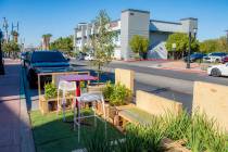 A parklet designed by TSK Architects and Lage Design is pictured in October on Water Street dur ...