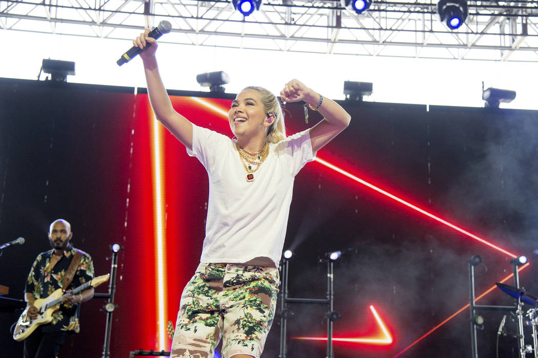 Hayley Kiyoko performs at the Coachella Music & Arts Festival at the Empire Polo Club on Su ...