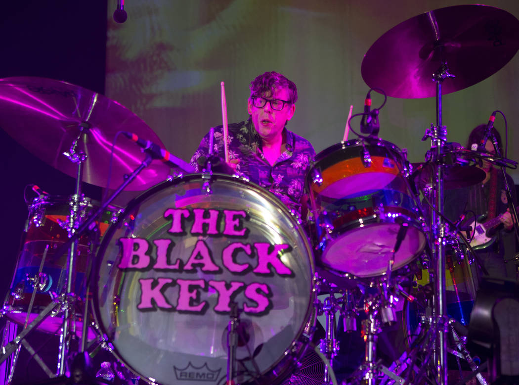 Patrick Carney of The Black Keys performs in concert during their "Let's Rock Tour" a ...