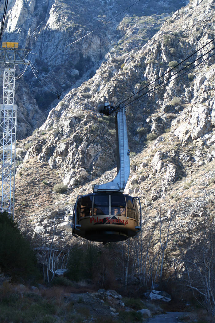 The Palm Springs Arial Tramway is the world’s largest rotating tram. (Deborah Wall/Las V ...