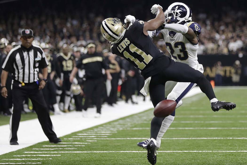 In this Sunday, Jan. 20, 2019 file photo, New Orleans Saints wide receiver Tommylee Lewis (11) ...