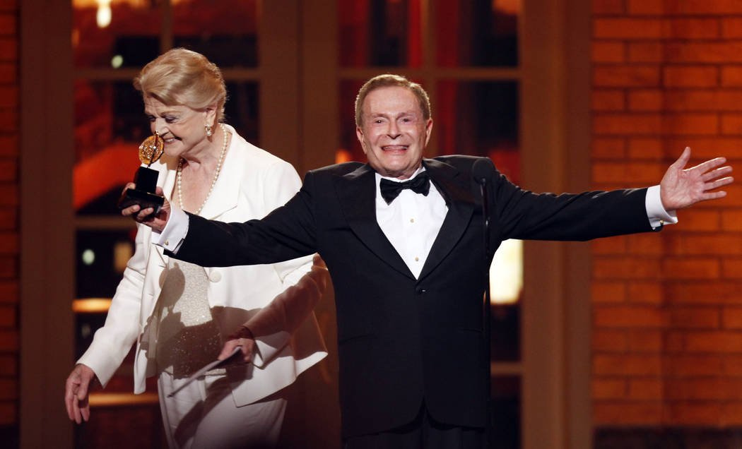 FILE - In this June 7, 2009, file photo, Jerry Herman accepts his Special Tony Award for Lifeti ...