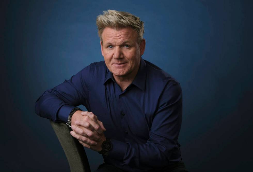 This July 24, 2019 photo shows chef and TV personality Gordon Ramsay posing for a portrait to p ...