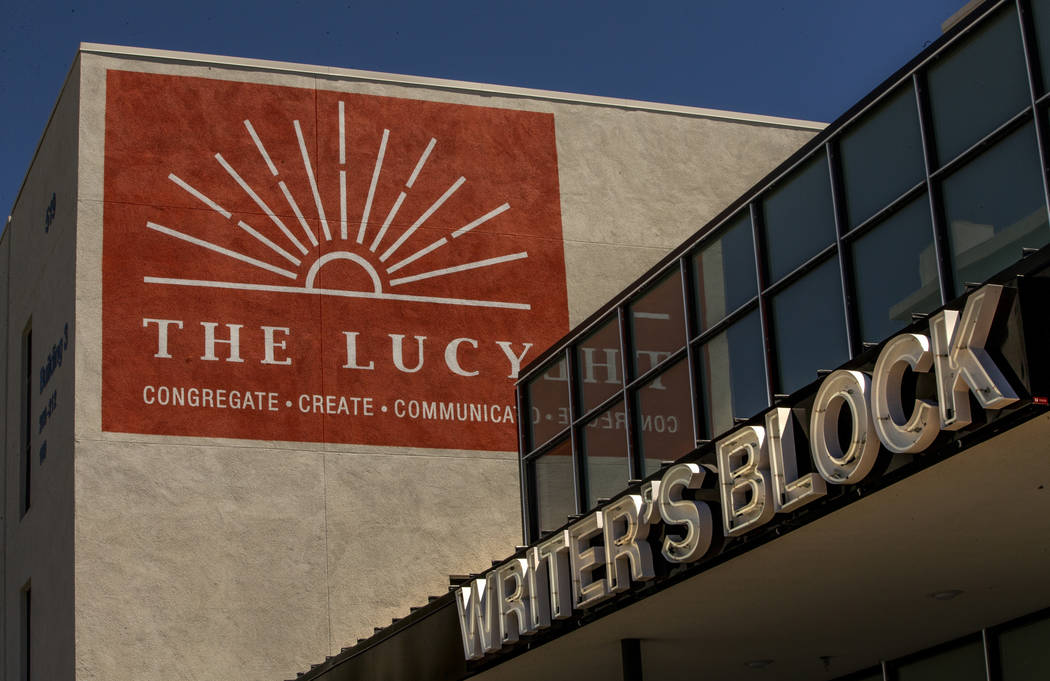The Exterior of The Lucy and the new iteration of the Writer's Block in downtown Las Vegas on S ...