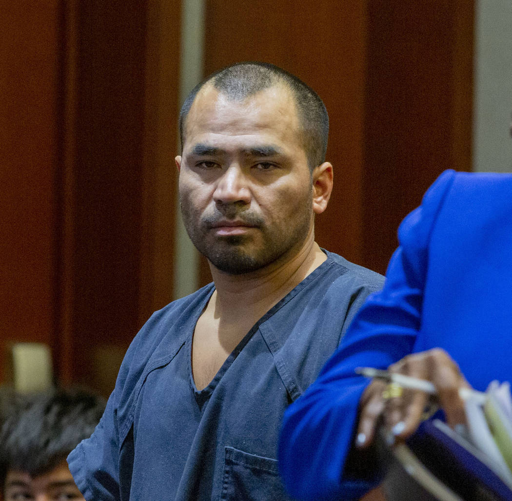 Gerardo Aparicio, 35, charged for murder, appears at his court hearing at the Regional Justice ...