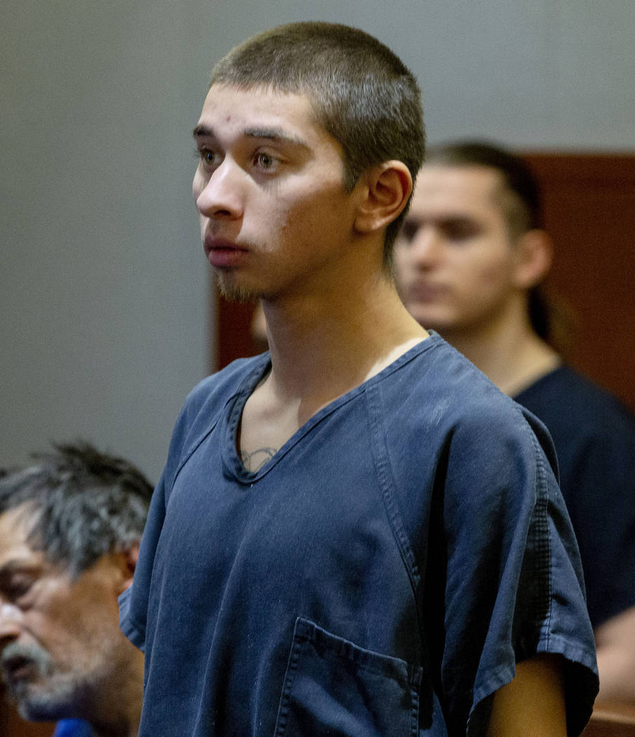 Oscar Reyes, 19, charged for murder, appears at his court hearing at the Regional Justice Cente ...