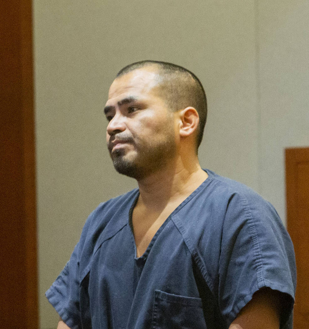 Gerardo Aparicio, 35, charged for murder, appears at his court hearing at the Regional Justice ...