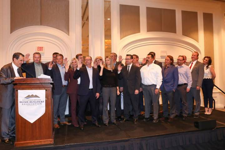 The Southern Nevada Home Builders Association 2020 board was sworn in during a December ceremon ...