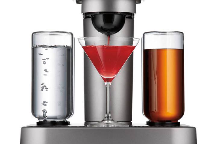 Bartesian Bartesian's cocktail capsules enable it to mix drinks.