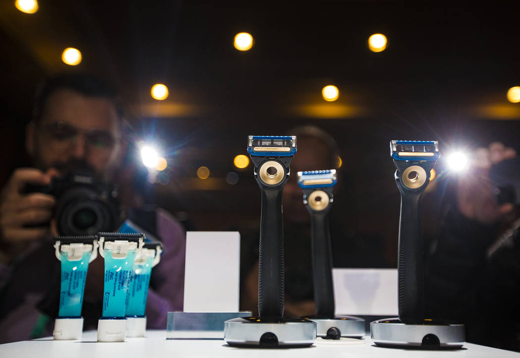The Gillette heated razor at a Procter & Gamble media event before the CES trade show, whic ...