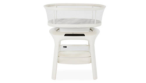 The mamaRoo sleep bassinet aims to help babies fall asleep and stay asleep with its five motion ...