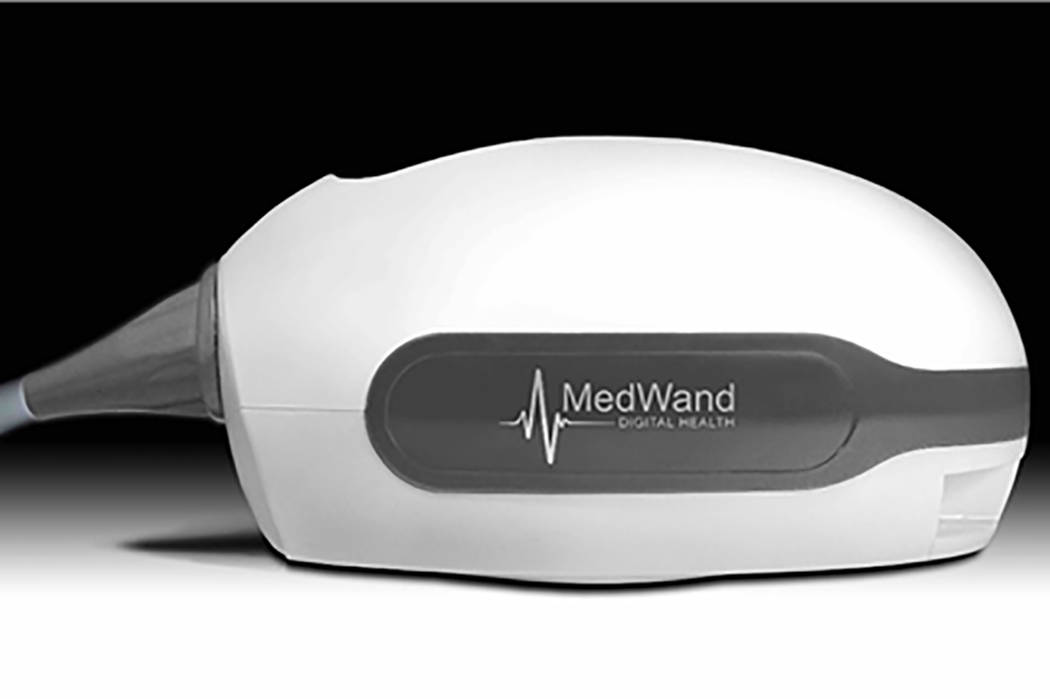 The MedWand combines a stethoscope, thermometer, EKG and about seven other diagnostic devices i ...
