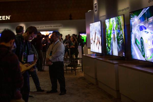 Samsung's CES 2020 First Look event shows new 8K TVs on Sunday, Jan. 5, 2020, at Caesars Palace ...