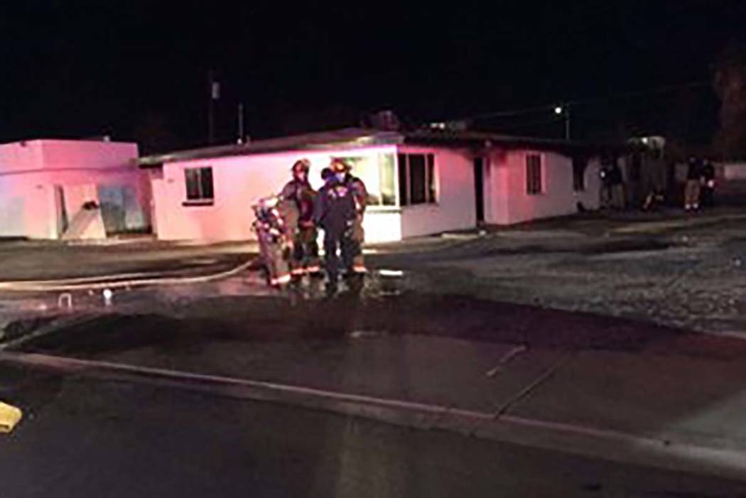 A man was found deceased after a fire in a vacant building at 2019 Paradise Road in central Las ...