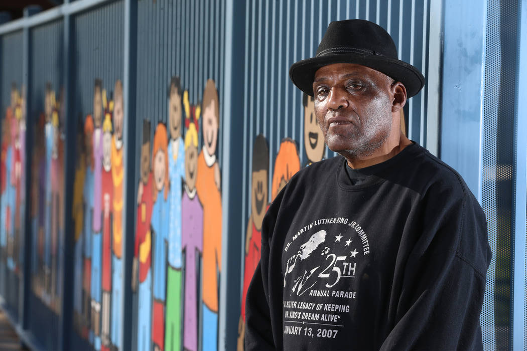 Wendell P. Williams is photographed at Wendell Williams Elementary in Las Vegas, Thursday, Jan. ...