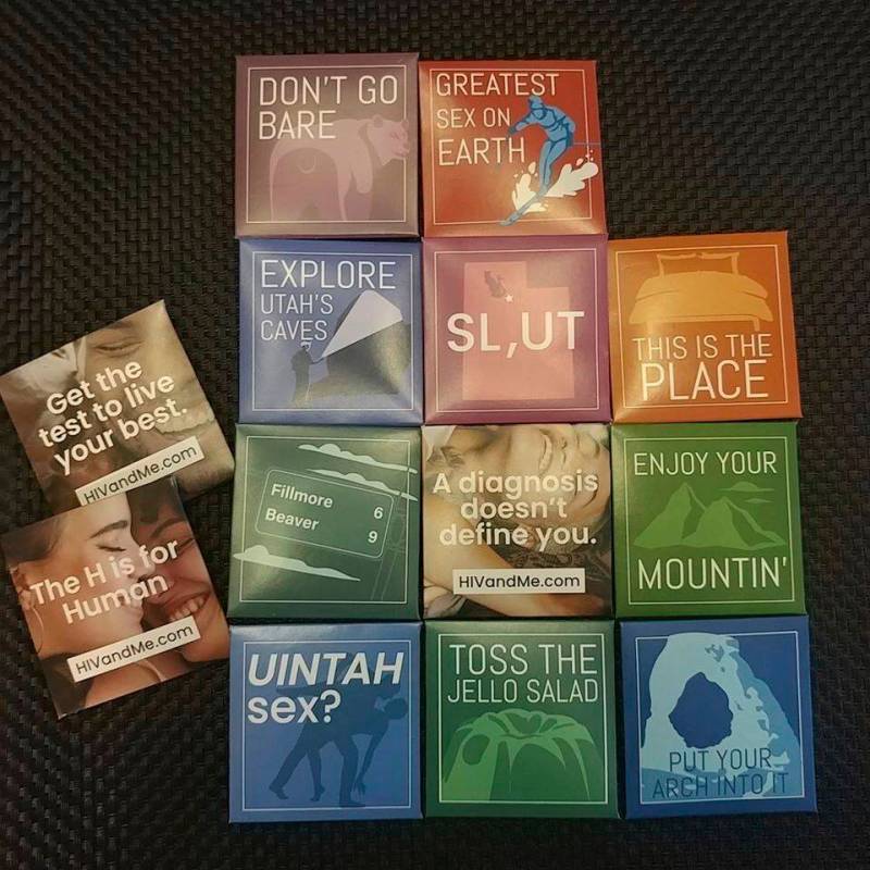 The state of Utah is trying something new to fight HIV infections: handing out condoms with che ...