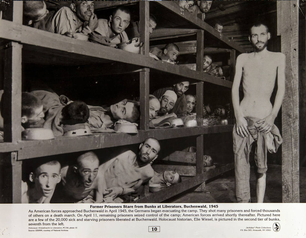 Jackdaw Photo Collections historical photo of former prisoners staring at liberators from the b ...