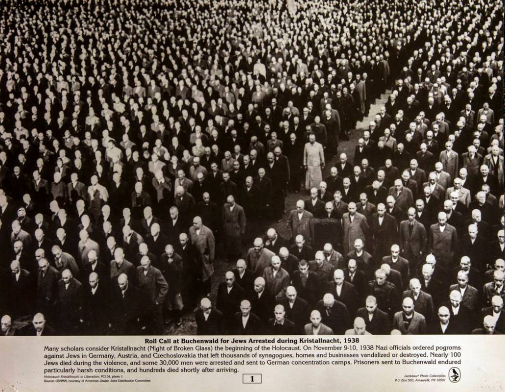 Jackdaw Photo Collections historical photo of roll call at Buchenwald prison for Jews arrested ...