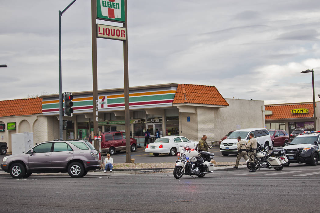 The scene where a 12-year-old boy was struck by a car and seriously injured while riding a bike ...