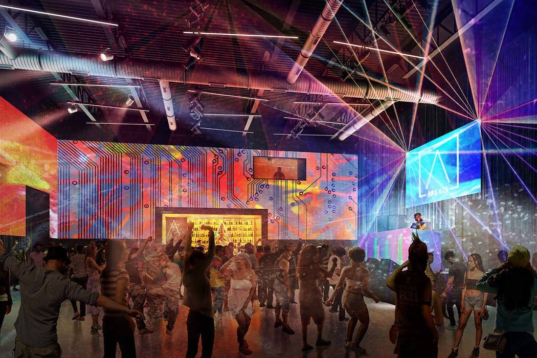 Area15’s 360-degree projection-mapped event space. (Design + Distill)