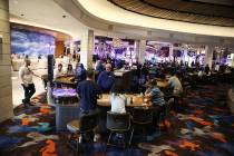 The renovated casino floor inside the Palms hotel-casino in Las Vegas, Thursday, May 17, 2018. ...