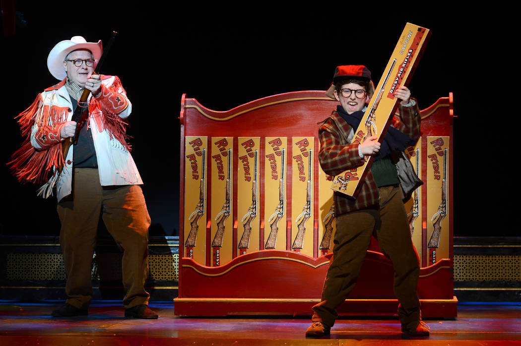 Chris Carsten, left, and Colton Maurer in "A Christmas Story: The Musical." (Gary Emord Netzley)