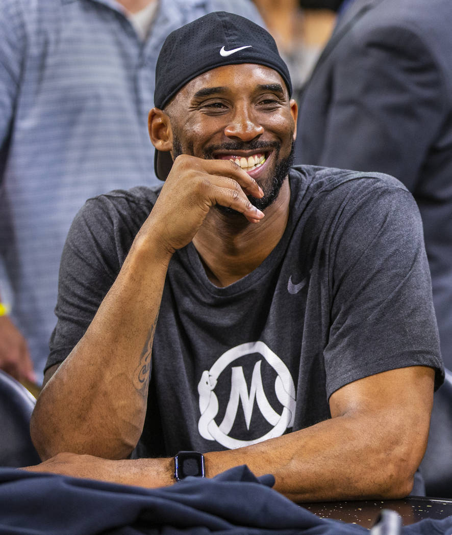Former Los Angeles Laker Kobe Bryant is on hand to support his good friend Los Angeles Sparks h ...