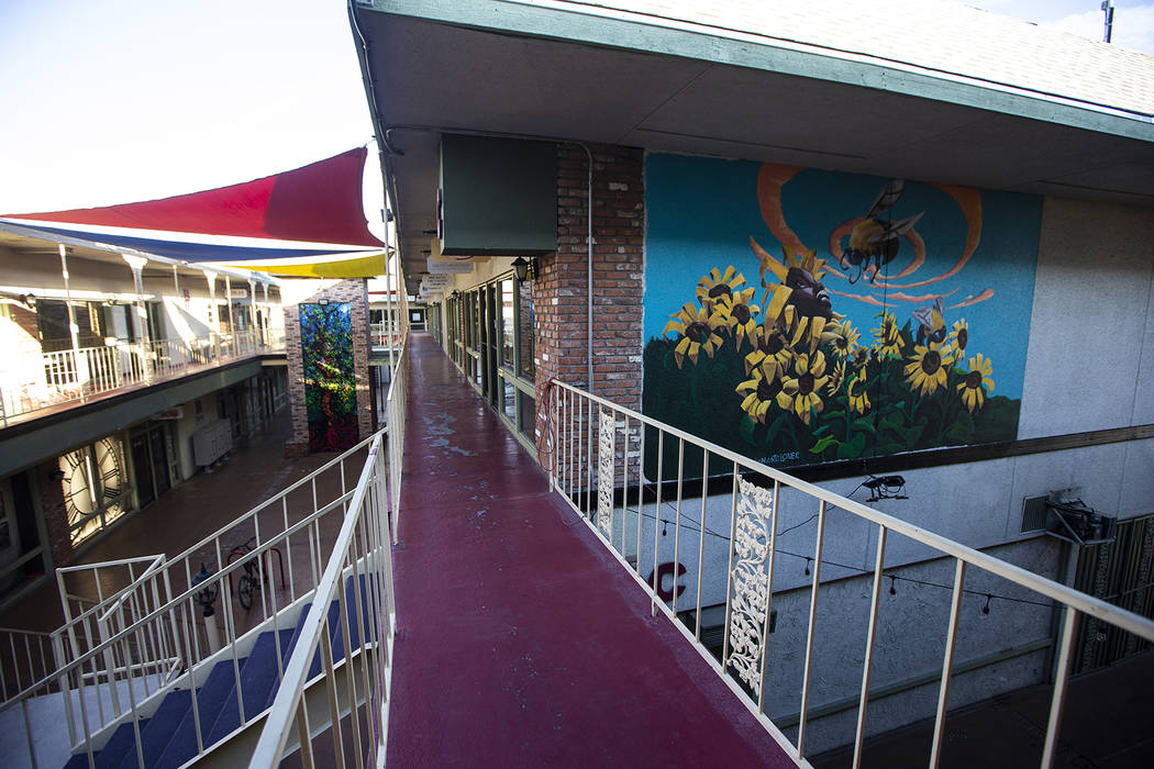 A view of New Orleans Square in Las Vegas on Tuesday, Jan. 28, 2020. (Chase Stevens/Las Vegas R ...