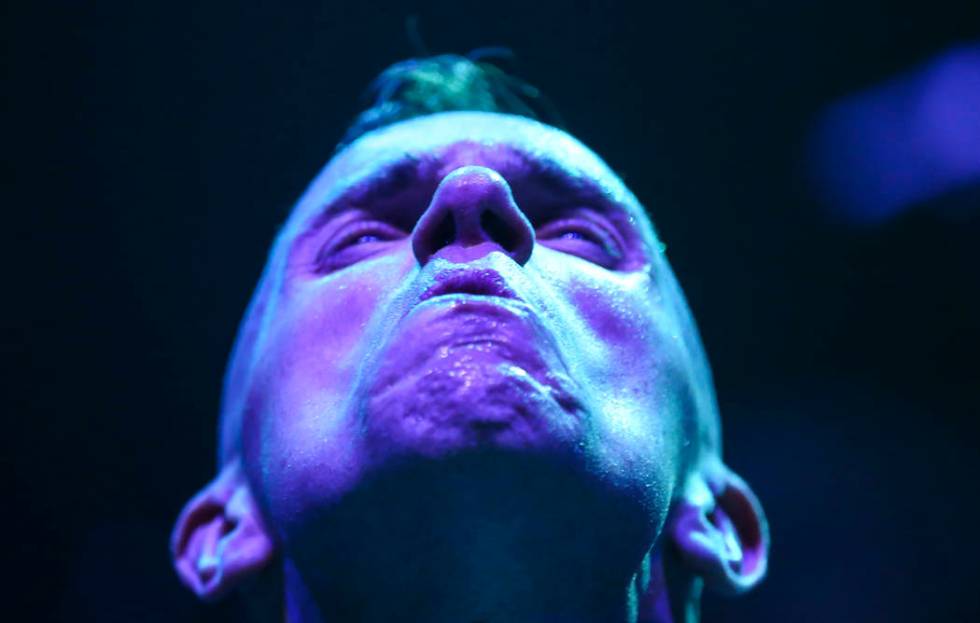 Jacob Bannon of Converge performs during the Psycho Las Vegas music festival at the Hard Rock h ...