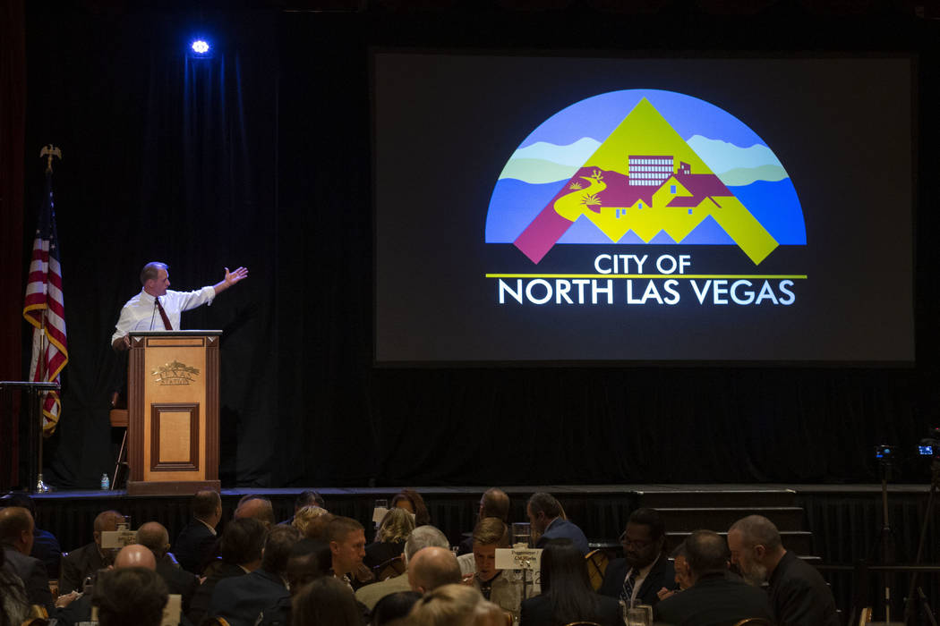 North Las Vegas Mayor John Lee speaks during the annual State of the City address at Texas Stat ...