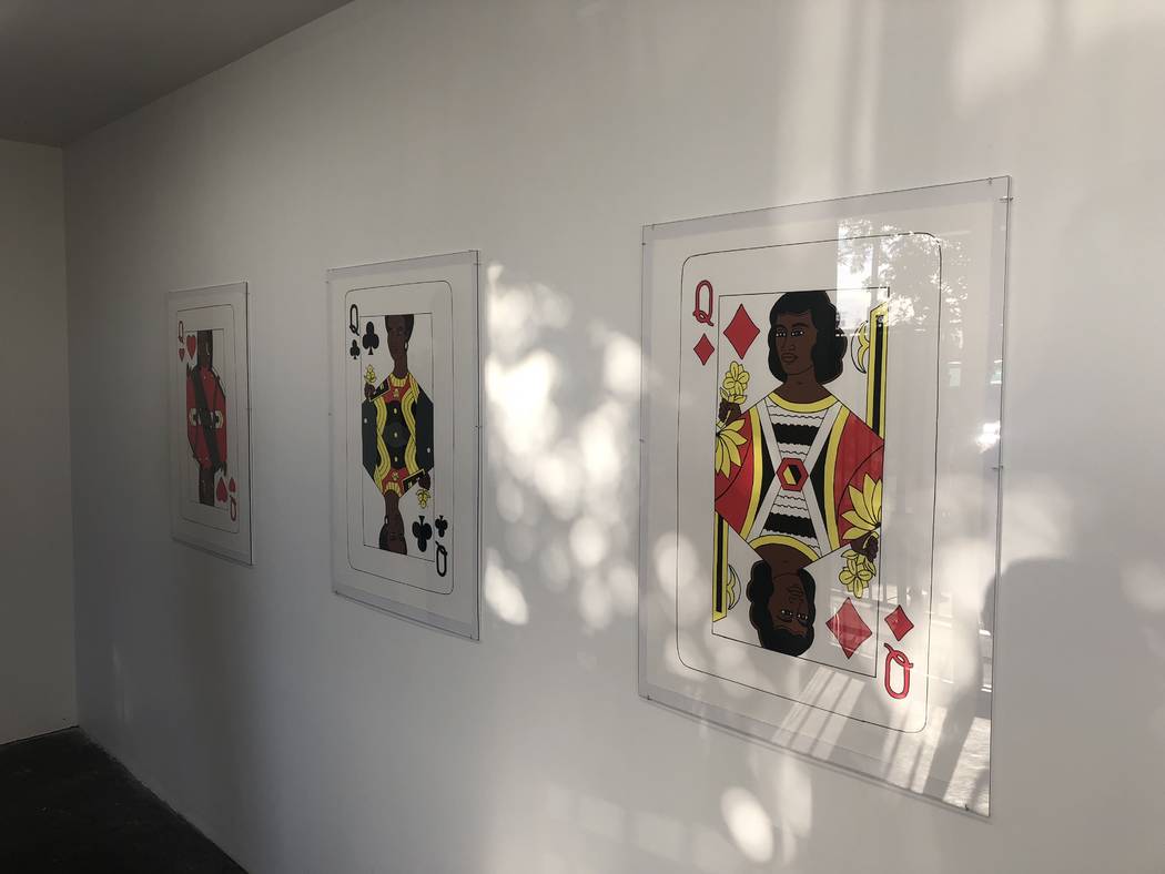 Ayanah Moor, the first artist to join the Rogers Art Loft in 2019, presented “4 Queens” at ...
