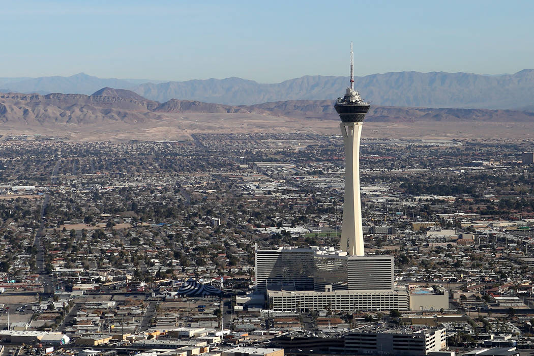 Winds gusts up to 35 mph will be felt in the Las Vegas Valley on Wednesday, Jan. 29, 2029, acco ...