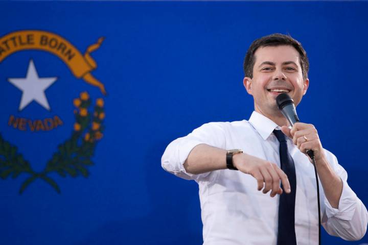 Pete Buttigieg, mayor of South Bend, Indiana, and 2020 presidential candidate, takes questions ...