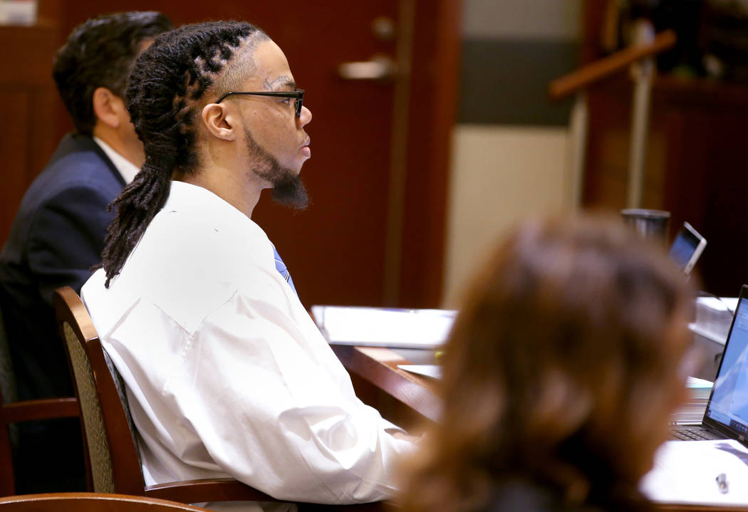 Ray Charles Brown during his trial at the Regional Justice Center in Las Vegas Friday, Jan. 31, ...