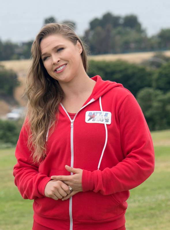 Ronda Rousey serves as a team captain on "Battle of the Network Stars." (ABC/Byron Cohen)