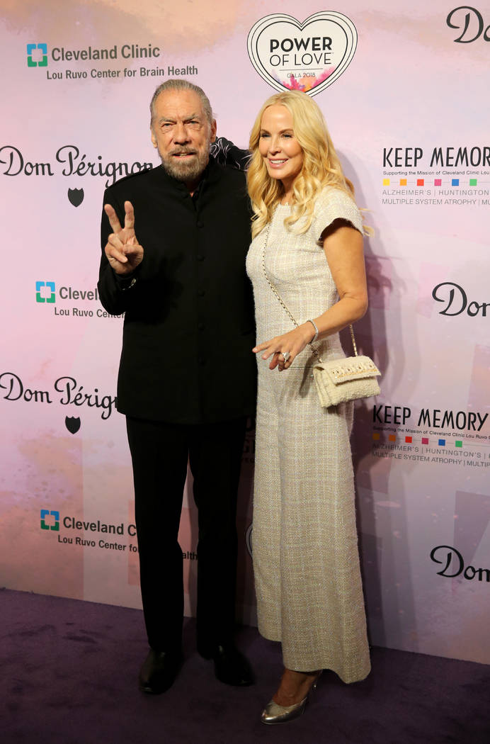 John Paul DeJoria, CEO and co-founder of John Paul Mitchell Systems, and his wife, Eloise Broad ...